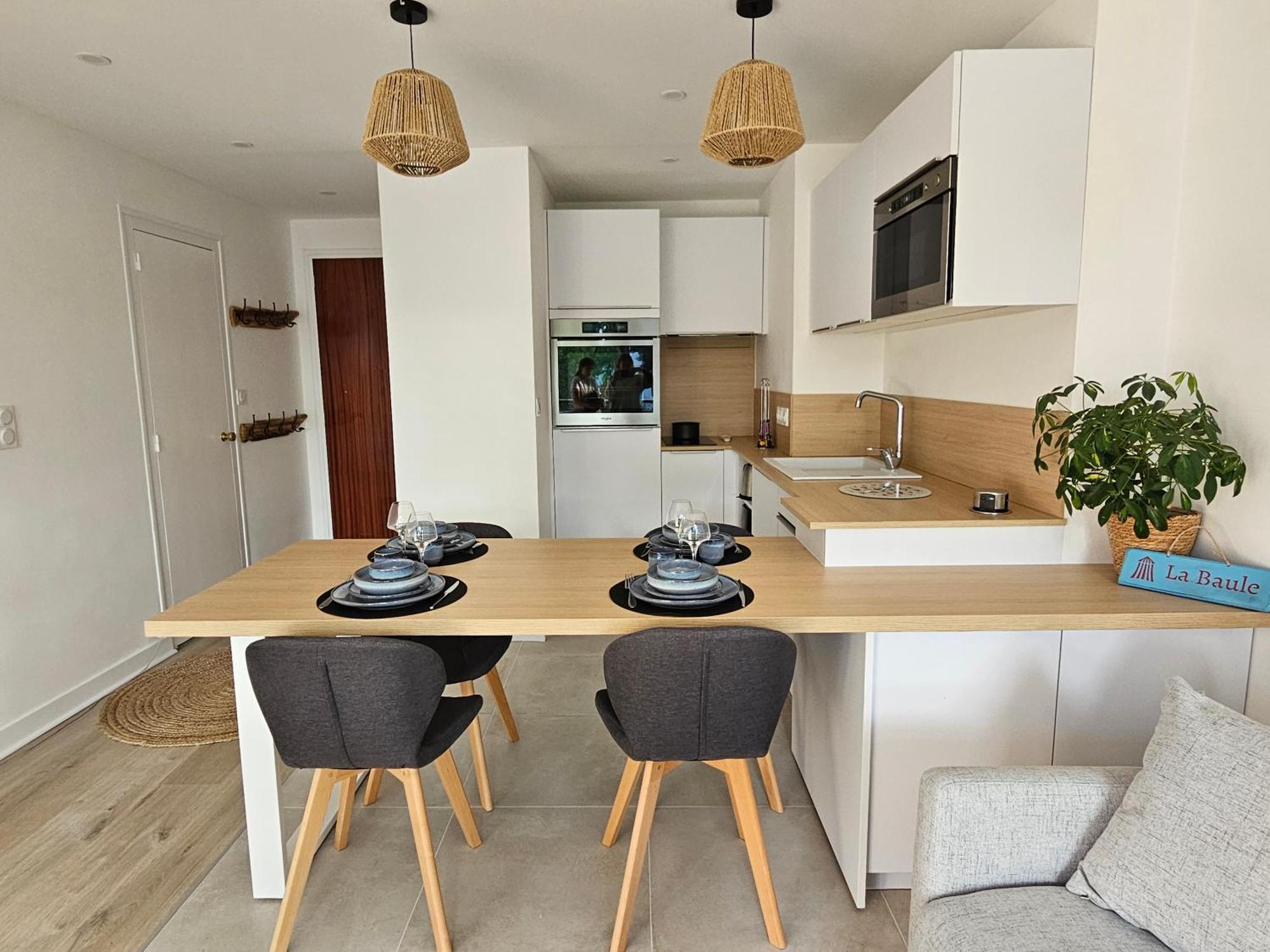 Le Capitole - Studio Plage Benoit Dans Residence Face Mer La Baule-Escoublac Ngoại thất bức ảnh